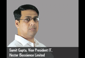 Sumit Gupta, Vice President IT, Hester Bioscience Limited